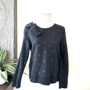 Kate Spade Women’s Polka Dot Sweatshirt Black Size M